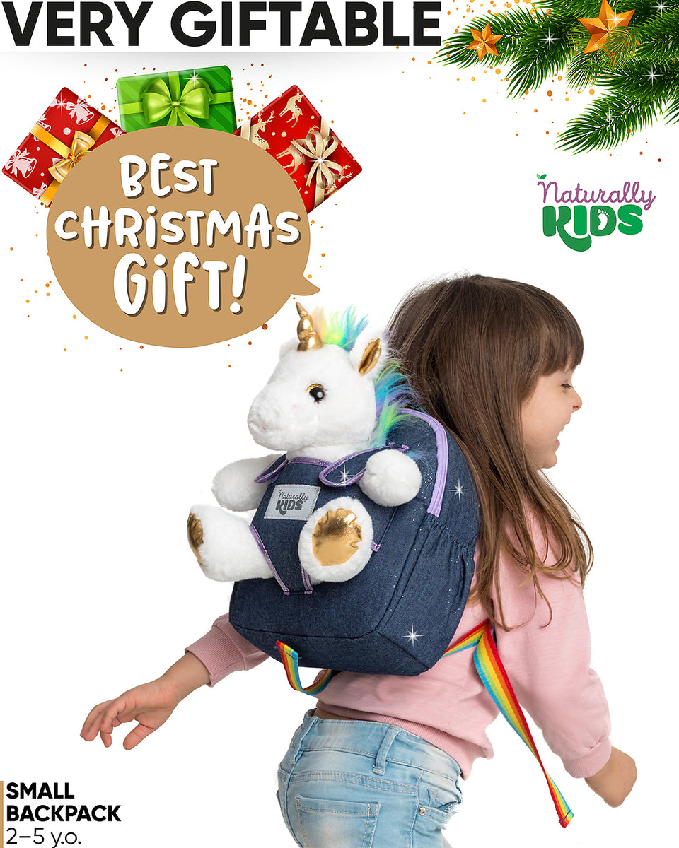  Naturally KIDS Unicorn Backpack, Unicorn Toys for