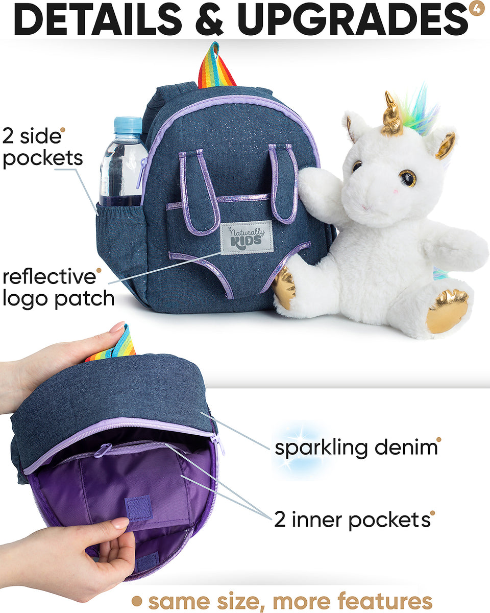 🦖 Naturally KIDS toddler backpack w. dinosaur toys & 🦄 unicorn gifts – 🦖  Naturally KIDS backpacks with plush dinosaur toys & unicorn gifts 🦄