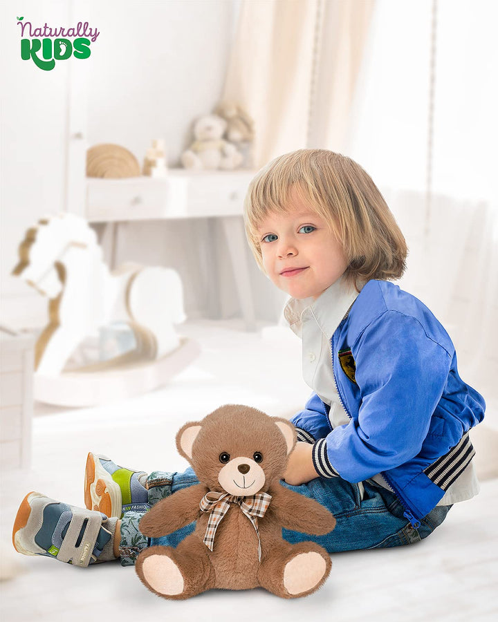 Naturally KIDS Stuffed Animal, Toddler Gifts for Boys, Girls, Plush Bear