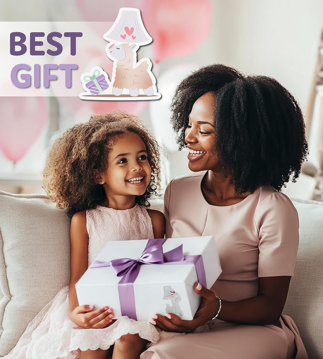 🦙 Alpaca Lamp for Kids’ Room, Kids Lamp for Girls Bedroom — Cute Birthday Gift