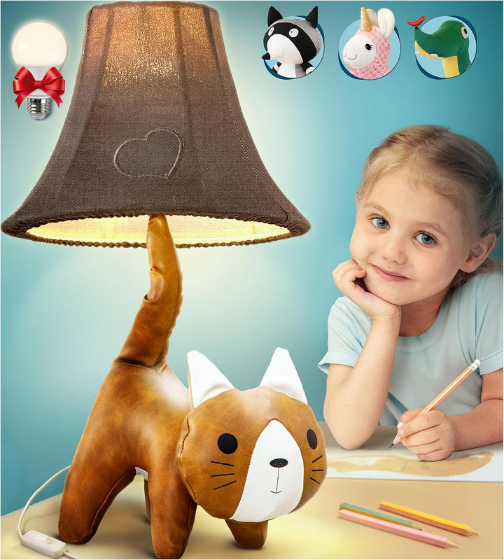 🐱 Cat Lamp for Kids’ Room, Kids Lamp for Girls Bedroom — Cute Birthday Gift