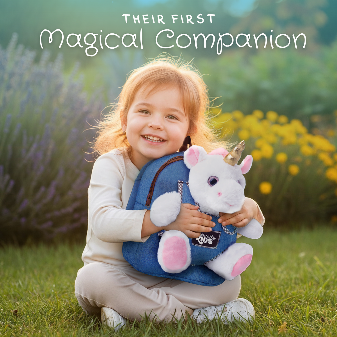 Toddler Backpack w Unicorn Toys, 2 Year Old Girl Birthday Gift, 3 Year Old Girl Boy Gift, Toddler Unicorn