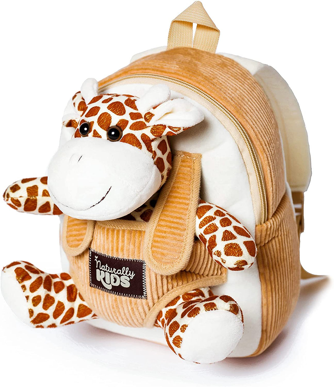 Toddler Backpack with Plush Giraffe Toy SMALL Naturally KIDS backpacks with plush dinosaur toys unicorn gifts