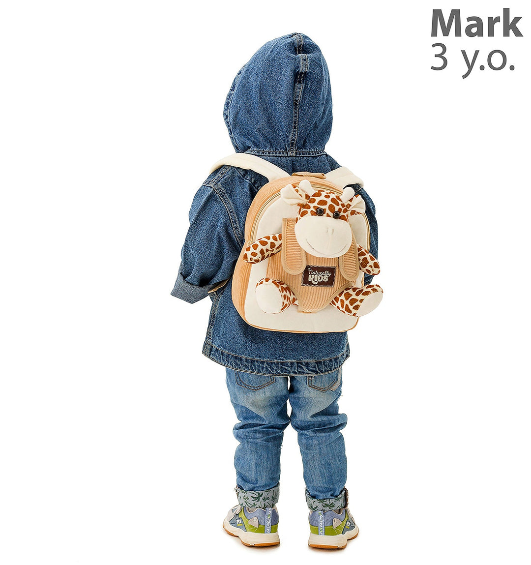 🦒 Giraffe Corduroy Backpack — Toddler Backpack Boys &amp; Girls by Naturally KIDS