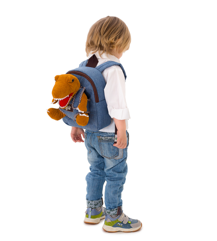 🦖 Toddler Backpack w. Plush Dinosaur Toy — Dinosaur Backpack for Kids 3-5