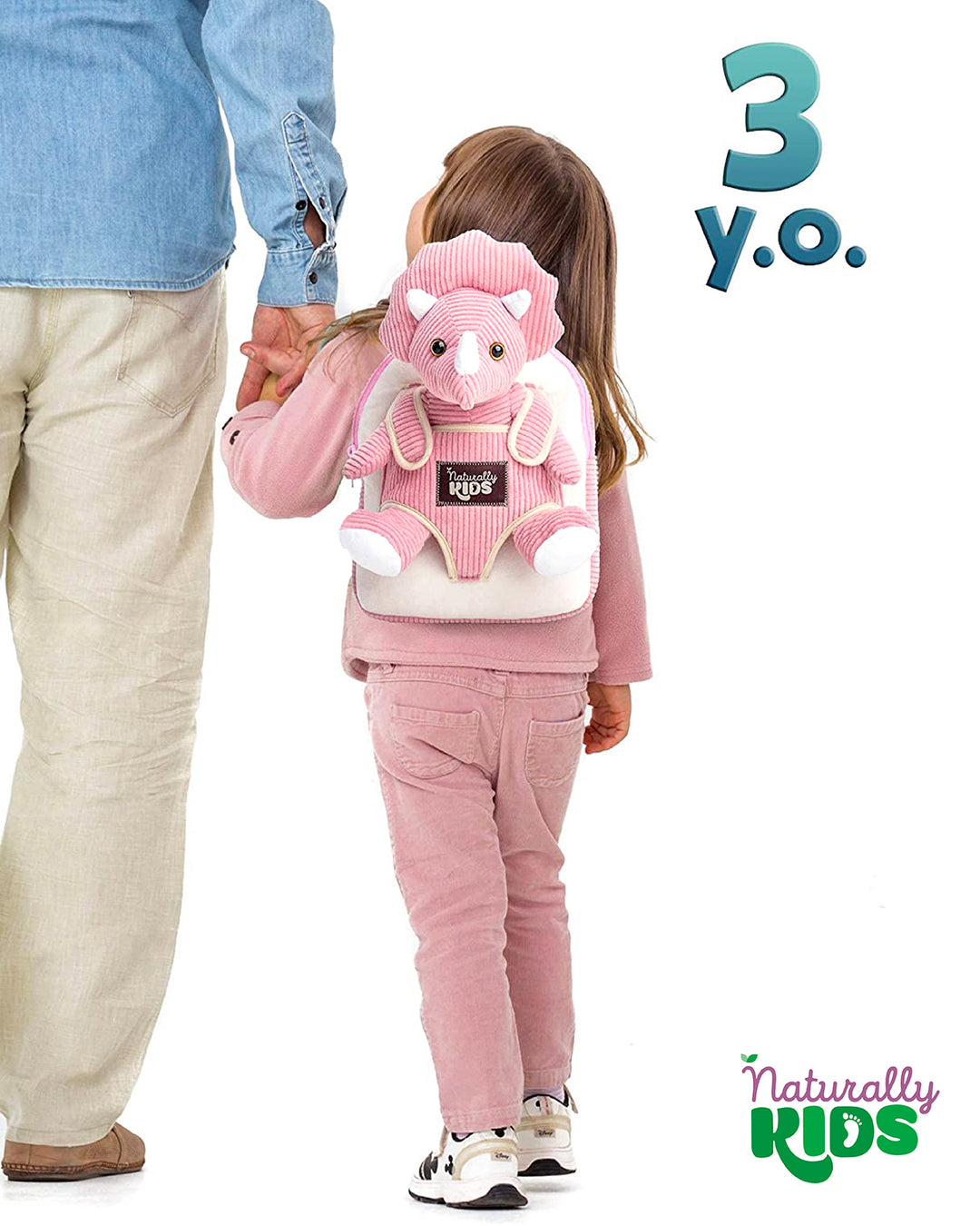 Toddler Backpack w Dinosaur Toys, 2 Year Old Girl Gift, 3 Year Old Girl Boy Gift, Toddler Dinosaur Triceratops