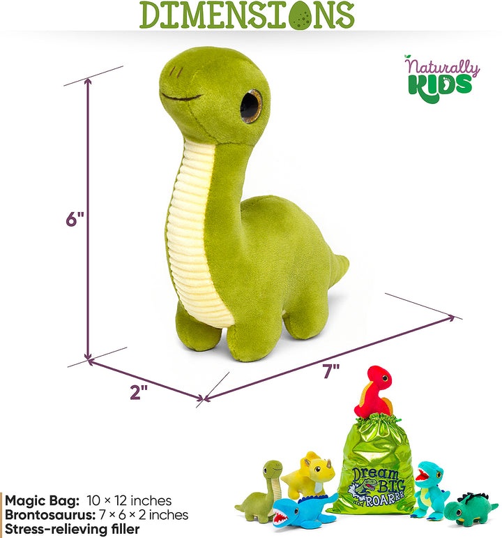 🦖 6 Dinosaur Toys with Gift Bag — Sensory Fidget Dinosaur Gifts for Boys &amp; Girls