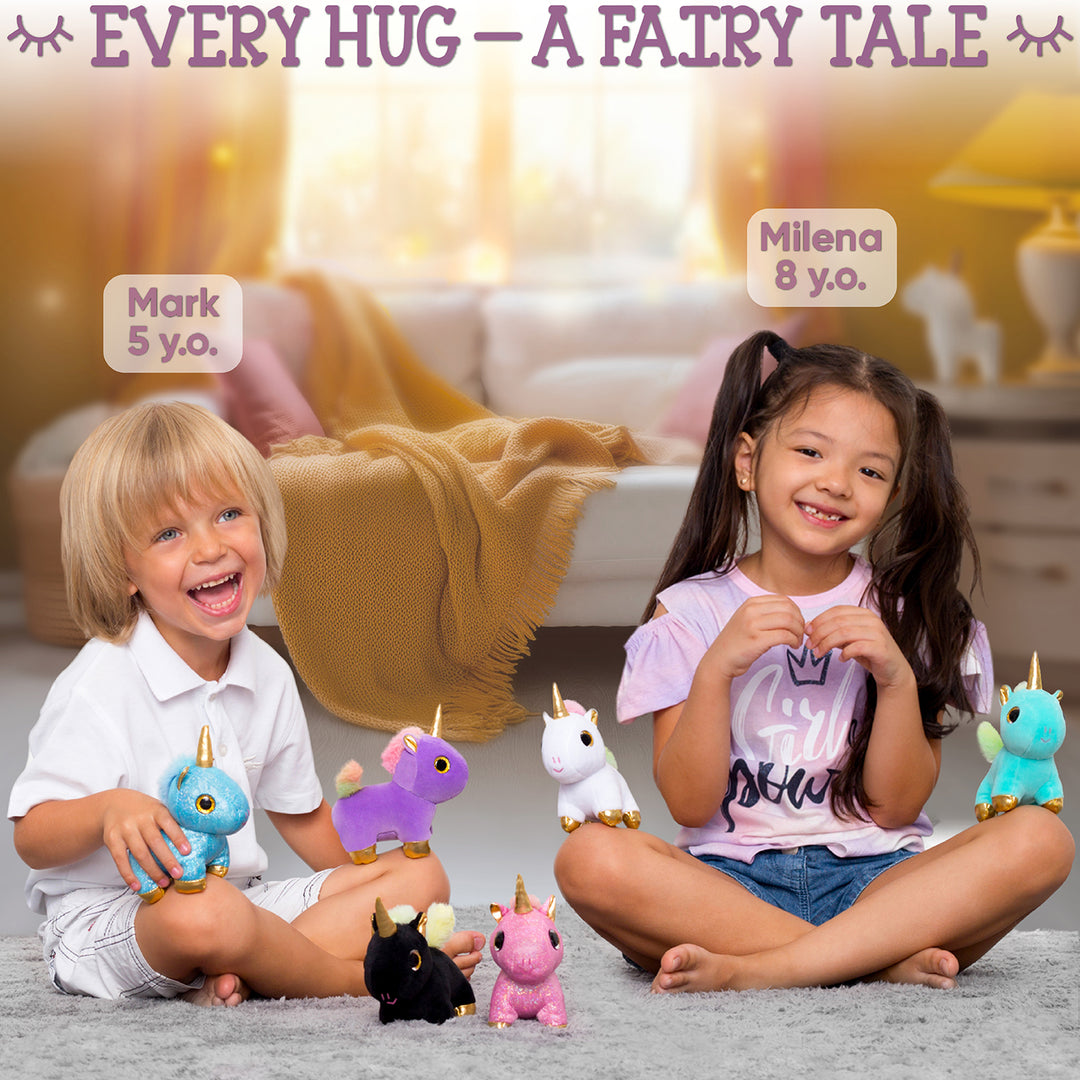🦄 6 Unicorn Toys with Gift Bag — Sensory Fidget Unicorn Gifts for Girls &amp; Boys