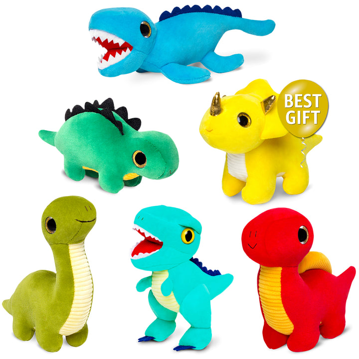 🦖 6 Dinosaur Toys — Sensory Fidget Dinosaur Gifts for Boys &amp; Girls