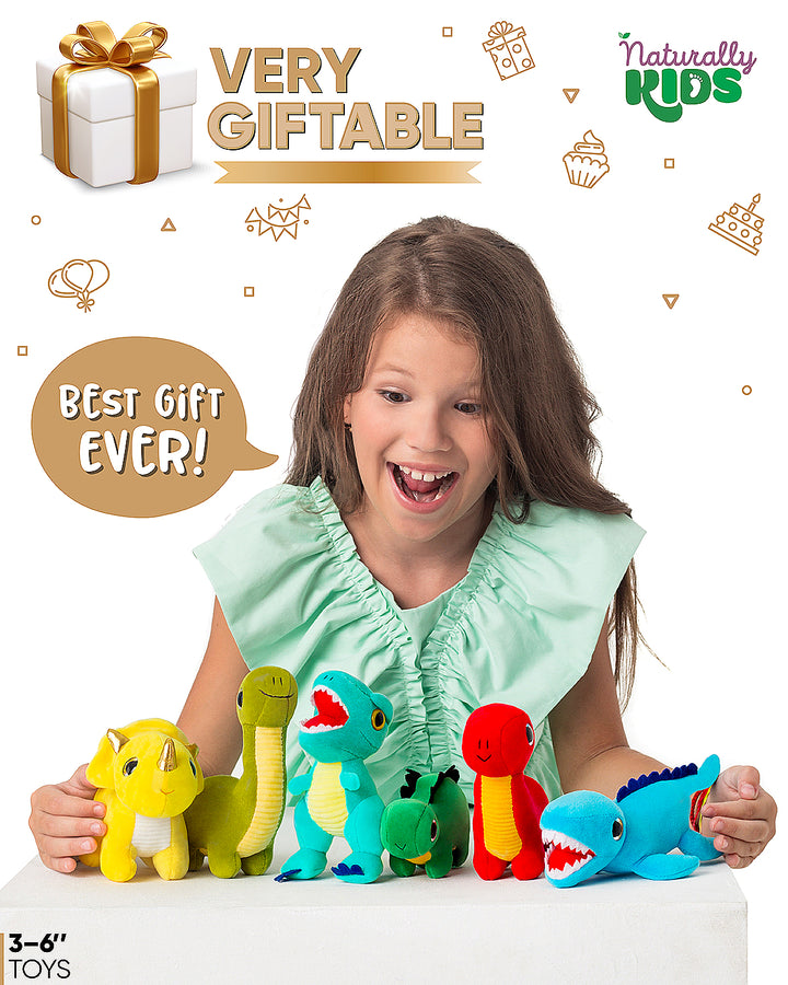 🦖 6 Dinosaur Toys — Sensory Fidget Dinosaur Gifts for Boys &amp; Girls