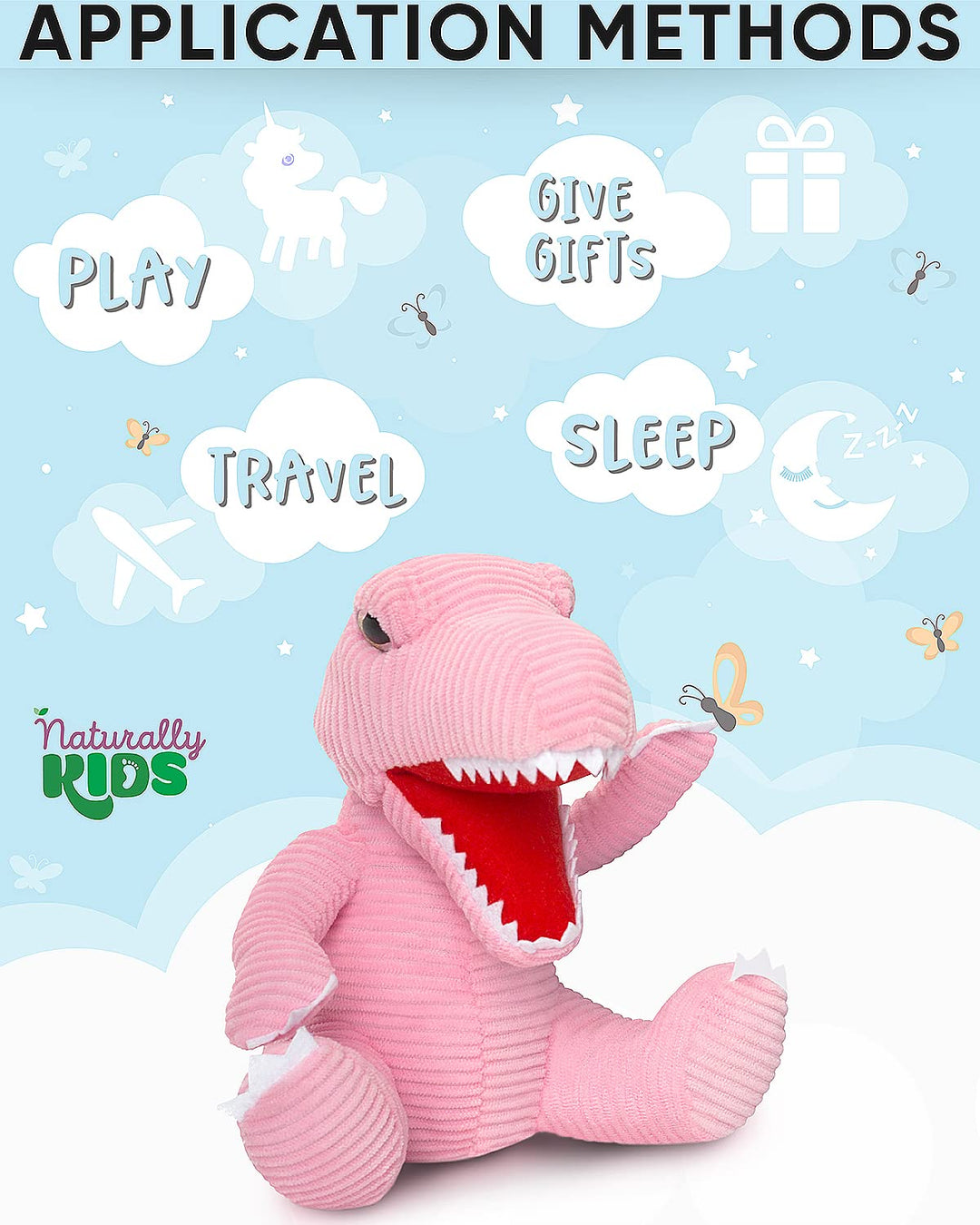 🦖 Toddler Pink Dinosaur Plush T-Rex Stuffed Toy