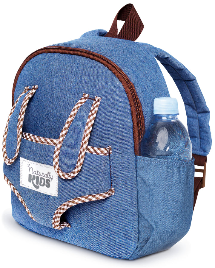 Naturally KIDS Small Toddler Backpack for Animal Toys for Kids 3-5 - Toys for 3 4 5 6 Year Old Boys Birthday Gifts — Carrier Backpack for Stuffed Animals Toys