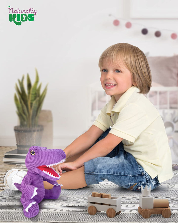 🦖 Toddler Purple Dinosaur Plush T-Rex Stuffed Toy