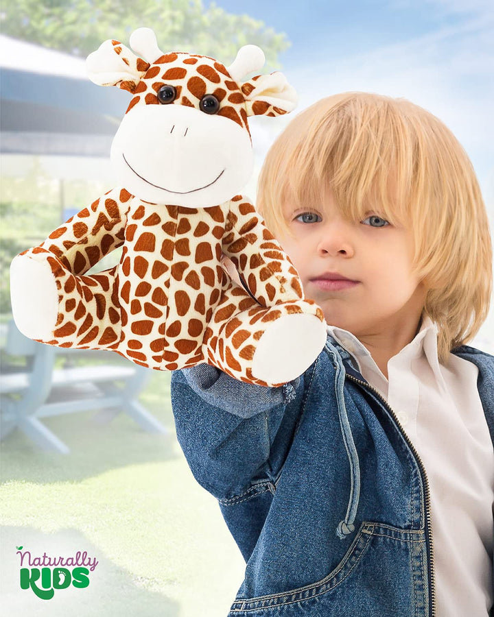 Naturally KIDS Stuffed Animal, Toddler Gifts for Boys, Girls, Plush Giraffe