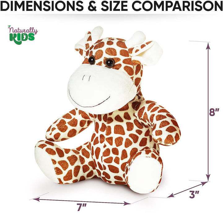 Naturally KIDS Stuffed Animal, Toddler Gifts for Boys, Girls, Plush Giraffe