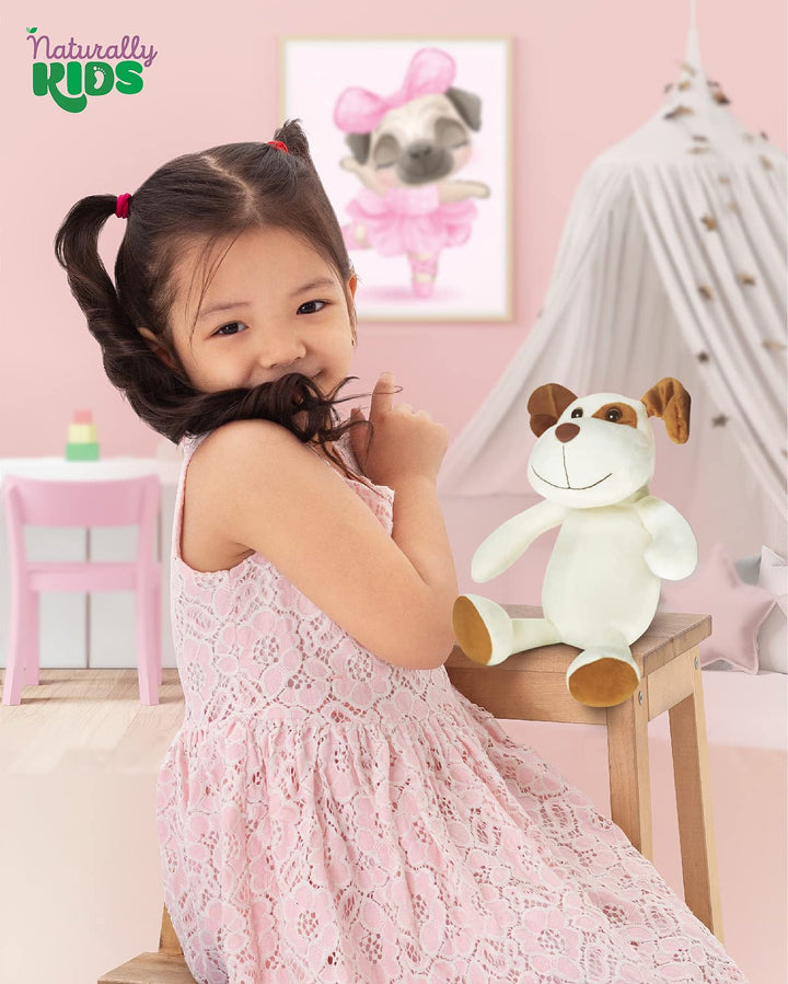 Naturally KIDS Stuffed Animal, Toddler Gifts for Boys, Girls, Plush Dog