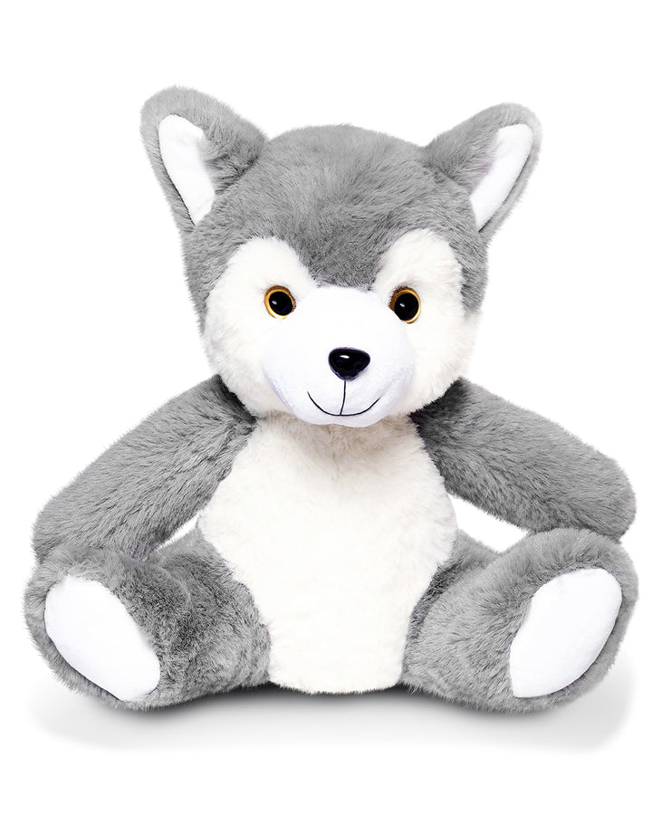 Naturally KIDS Stuffed Animal, Toddler Gifts for Boys, Girls, Plush Wolf