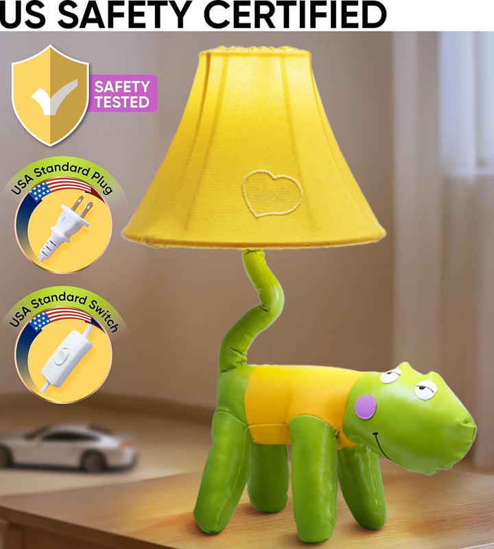 🐊 Crocodile Lamp for Kids’ Room, Kids Lamp for Boys Bedroom — Cute Birthday Gift