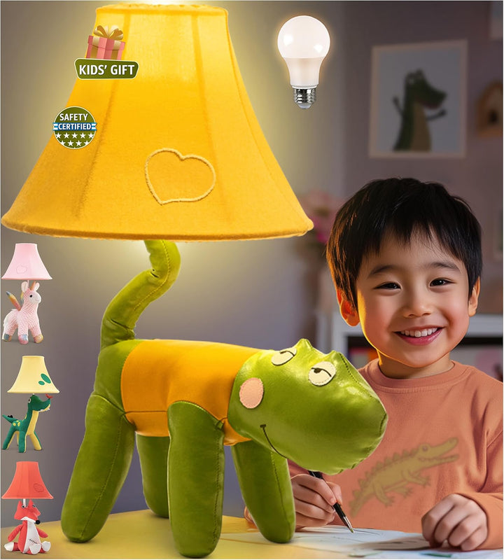 🐊 Crocodile Lamp for Kids’ Room, Kids Lamp for Boys Bedroom — Cute Birthday Gift