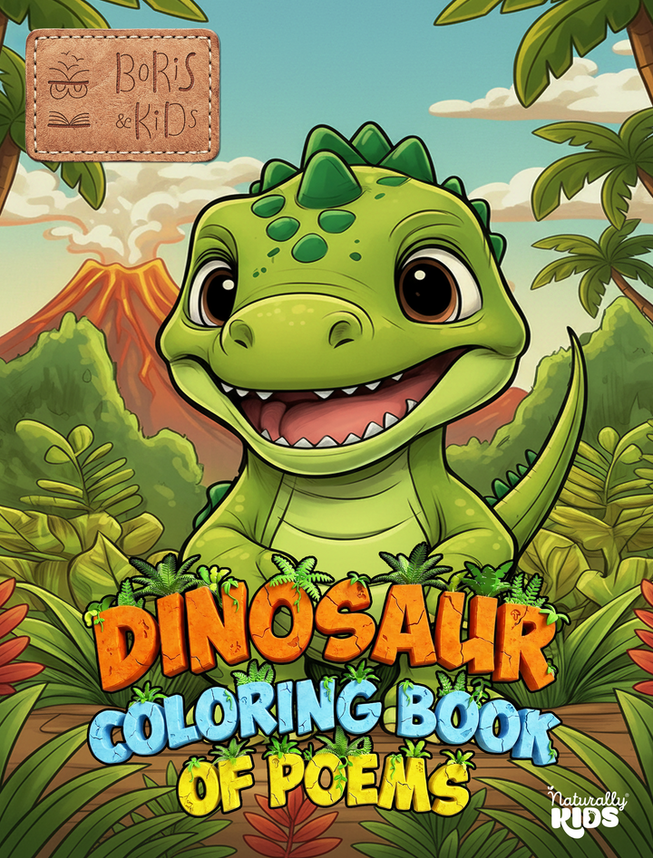 🦖 Dinosaur Coloring Book of Poems by Naturally KIDS