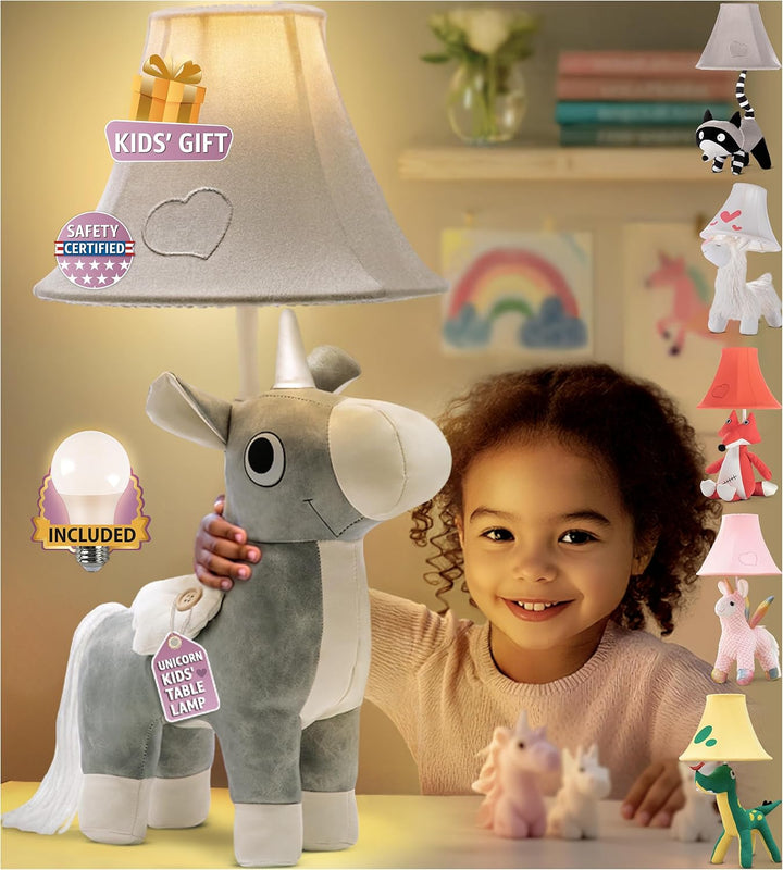 🦄 Unicorn Lamp for Kids’ Room, Kids Lamp for Girls Bedroom — Cute Birthday Gift