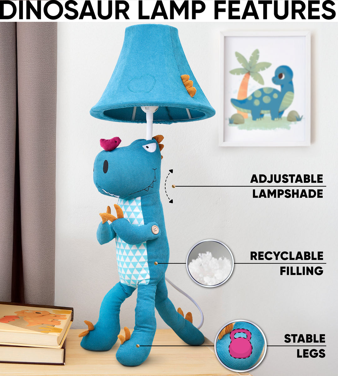 🦖 Dinosaur Lamp for Kids’ Room, Kids Lamp for Boys Bedroom — Birthday Gift