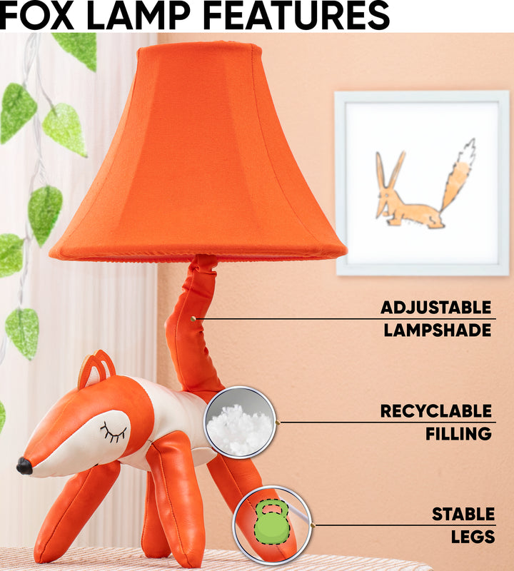 🦊 Fox Lamp for Kids’ Room, Standing Fox Kids Lamp for Girls Bedroom — Birthday Gift