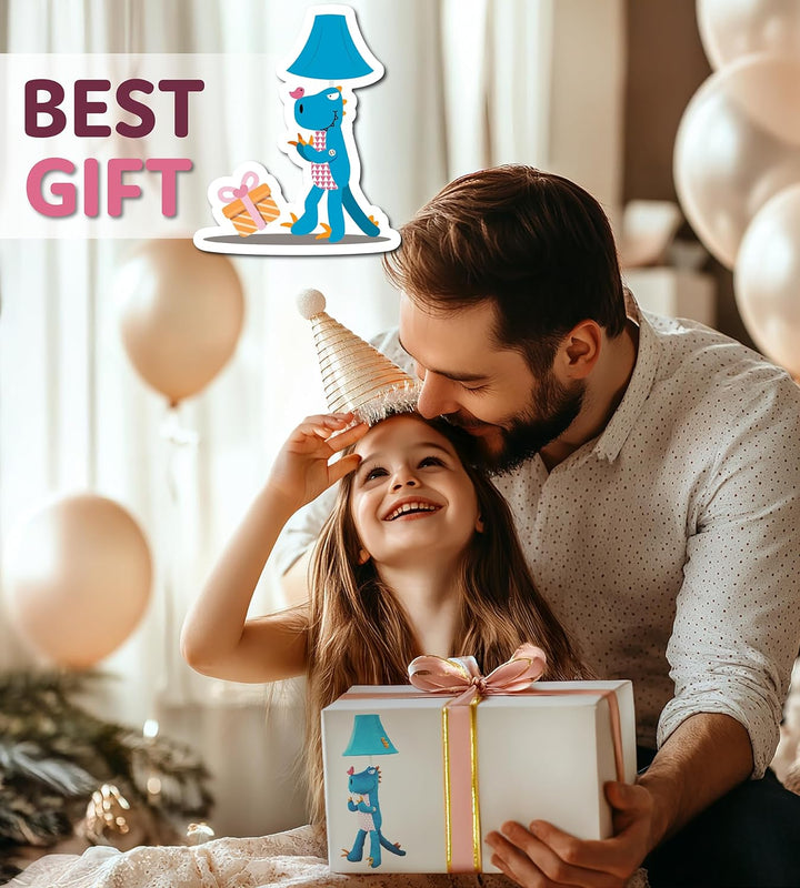 🦖 Dinosaur Lamp for Kids’ Room, Kids Lamp for Girls Bedroom — Cute Birthday Gift