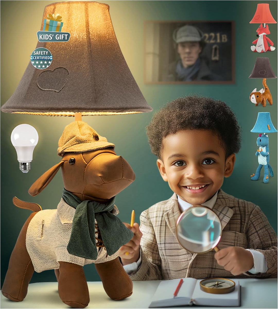 🐶 Dog Lamp for Kids’ Room, Kids Lamp for Boys Bedroom — Cute Birthday Gift