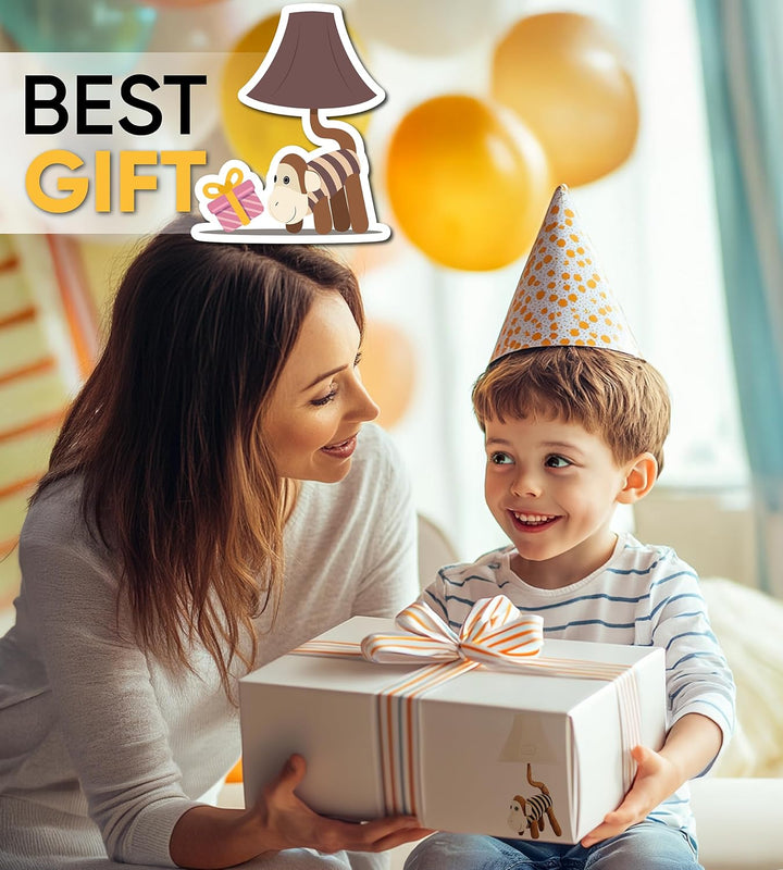 🐵 Monkey Lamp for Kids’ Room, Kids Lamp for Boys Bedroom — Birthday Gift