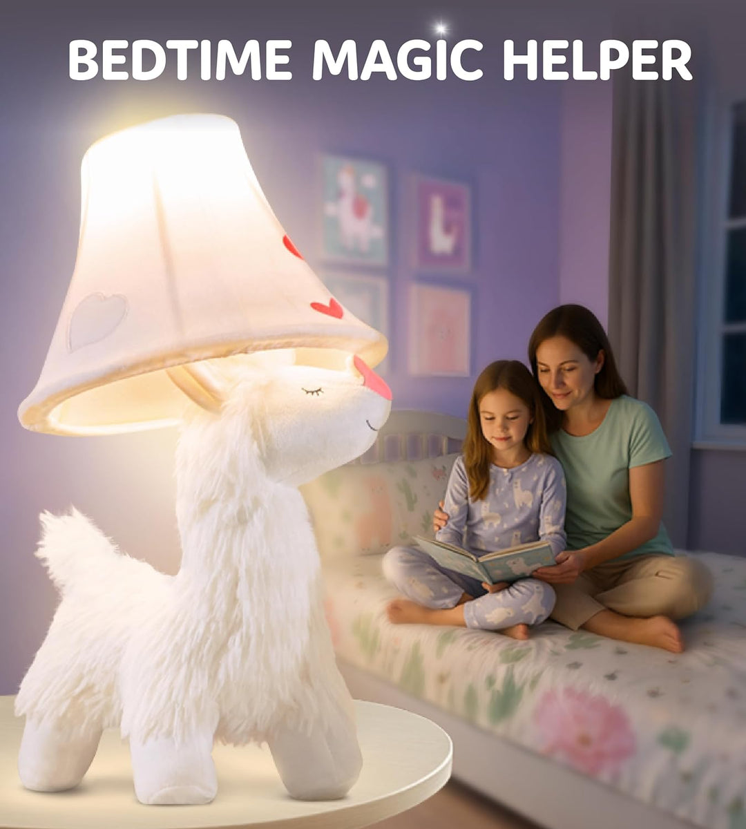 🦙 Alpaca Lamp for Kids’ Room, Kids Lamp for Girls Bedroom — Cute Birthday Gift