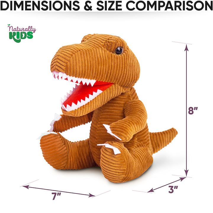 🦖 Toddler Brown Dinosaur Plush T-Rex Stuffed Toy
