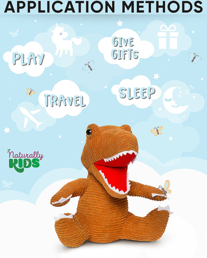 🦖 Toddler Brown Dinosaur Plush T-Rex Stuffed Toy
