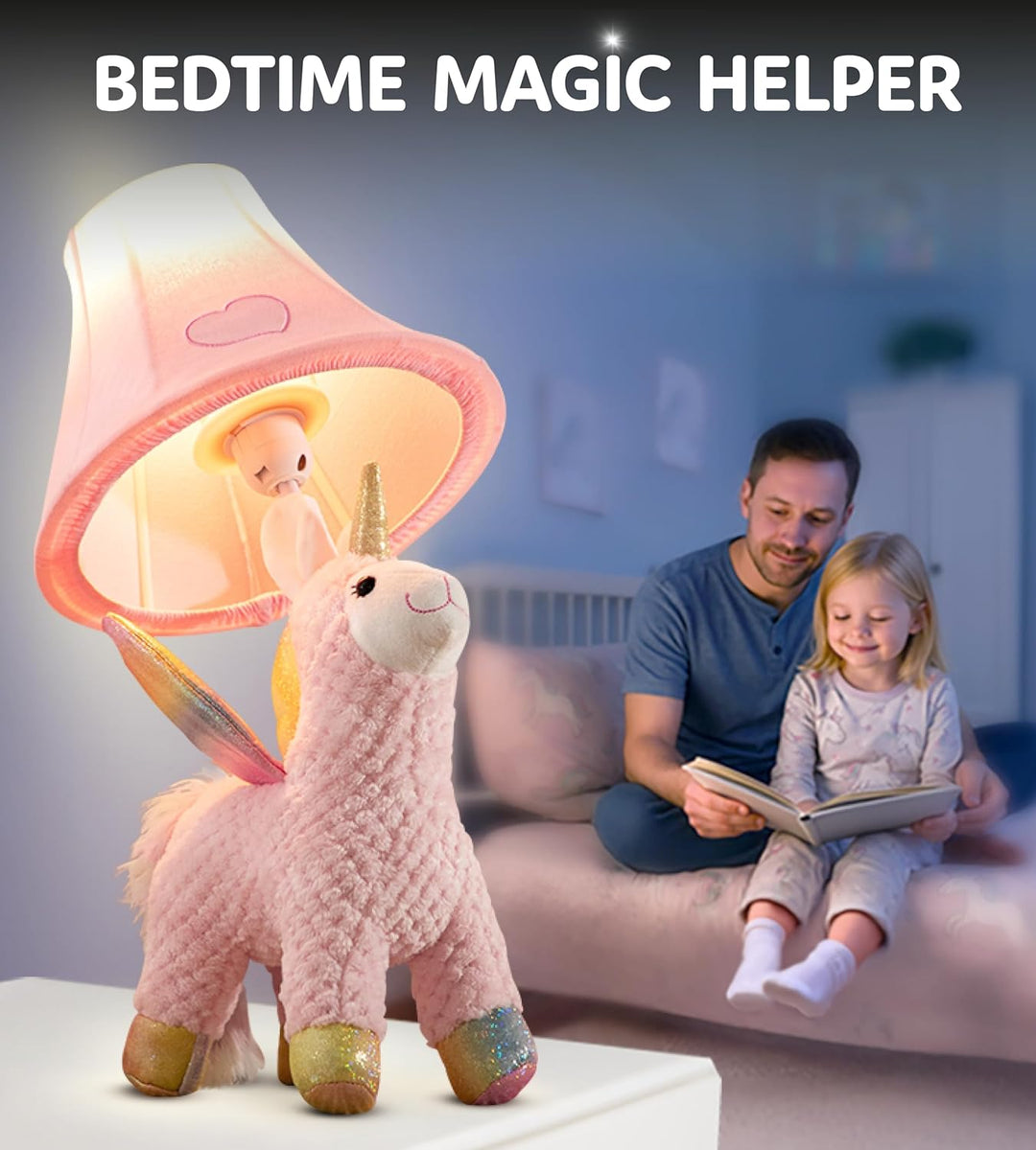 🦄 Pink Unicorn Lamp for Kids’ Room, Kids Lamp for Girls Bedroom — Cute Birthday Gift
