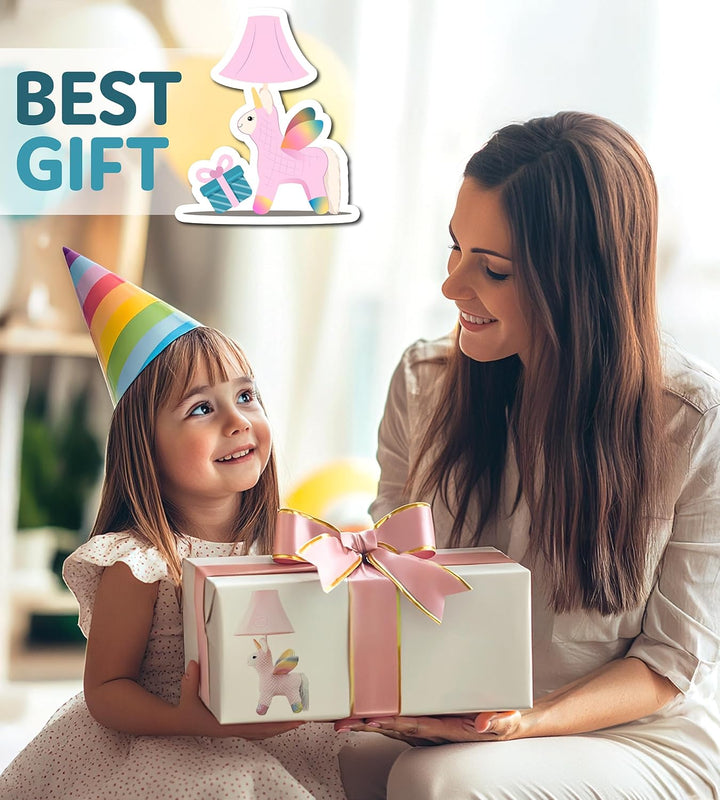 🦄 Pink Unicorn Lamp for Kids’ Room, Kids Lamp for Girls Bedroom — Cute Birthday Gift