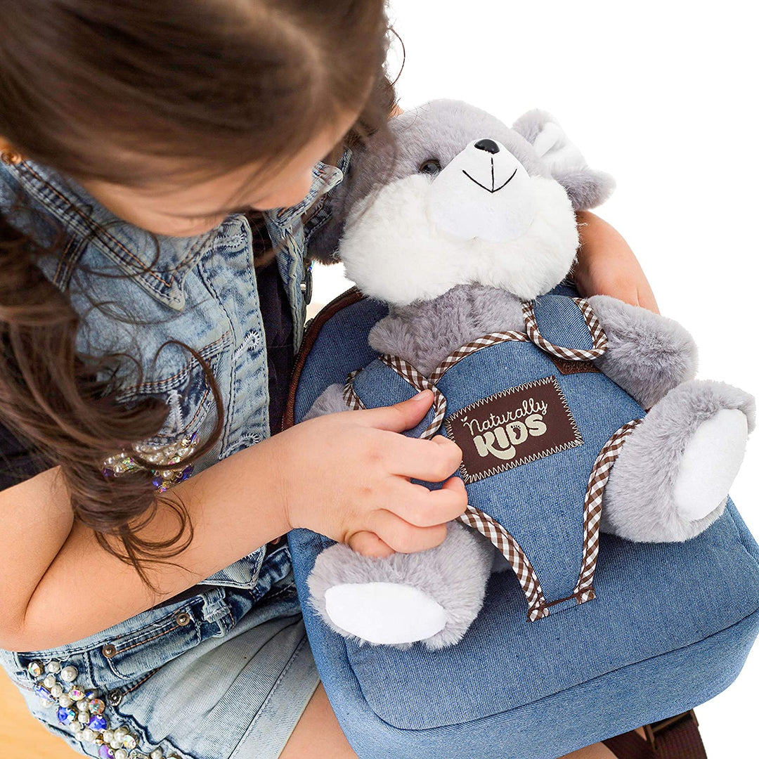 🐭 Toddler Backpack with Plush Mouse / Rat Stuffed Toy — SMALL Preschool
