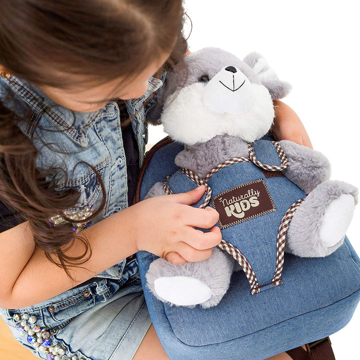 🐭 Toddler Backpack with Plush Mouse / Rat Stuffed Toy — SMALL Preschool