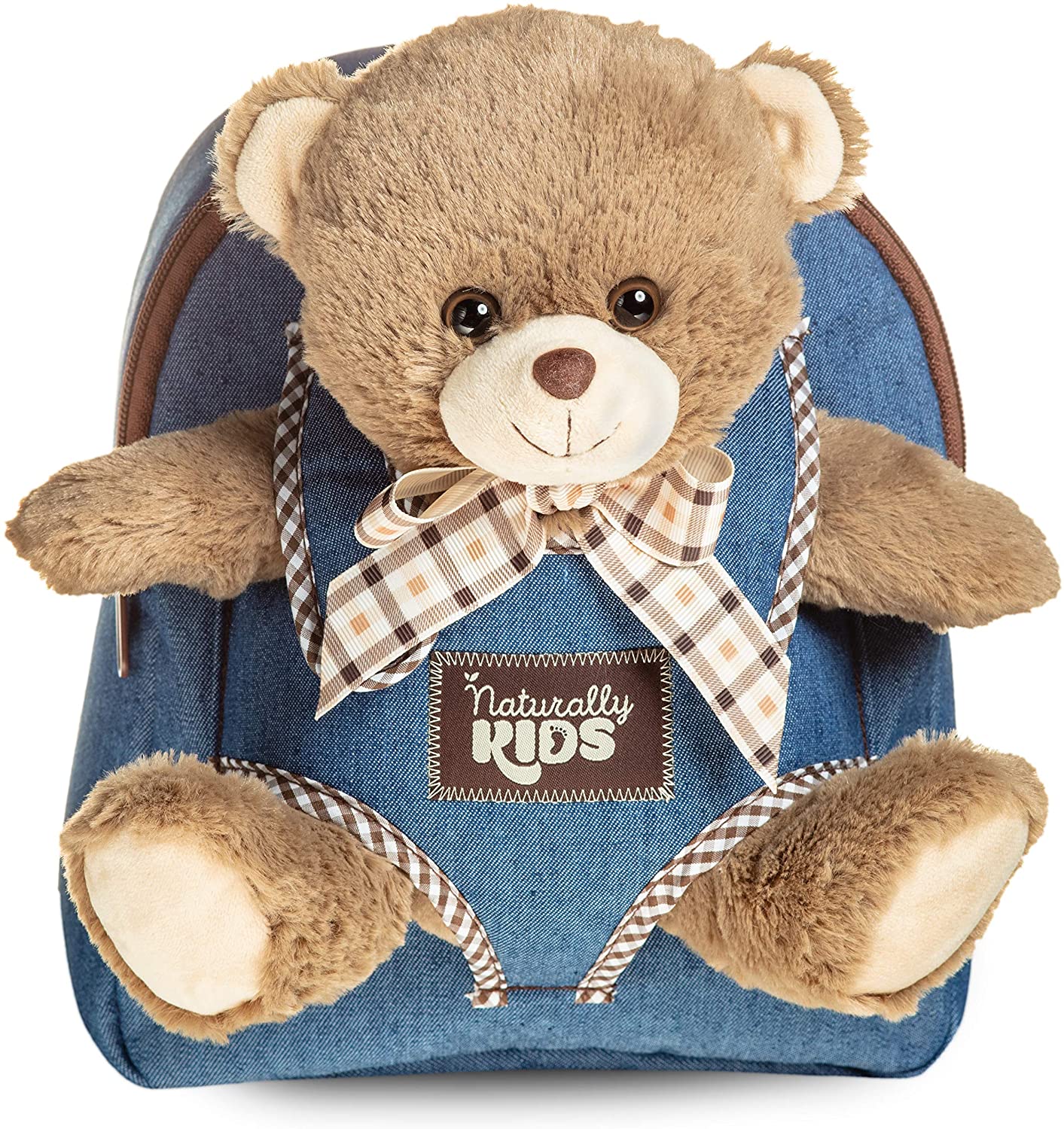 Teddy Plush Backpack, Brown