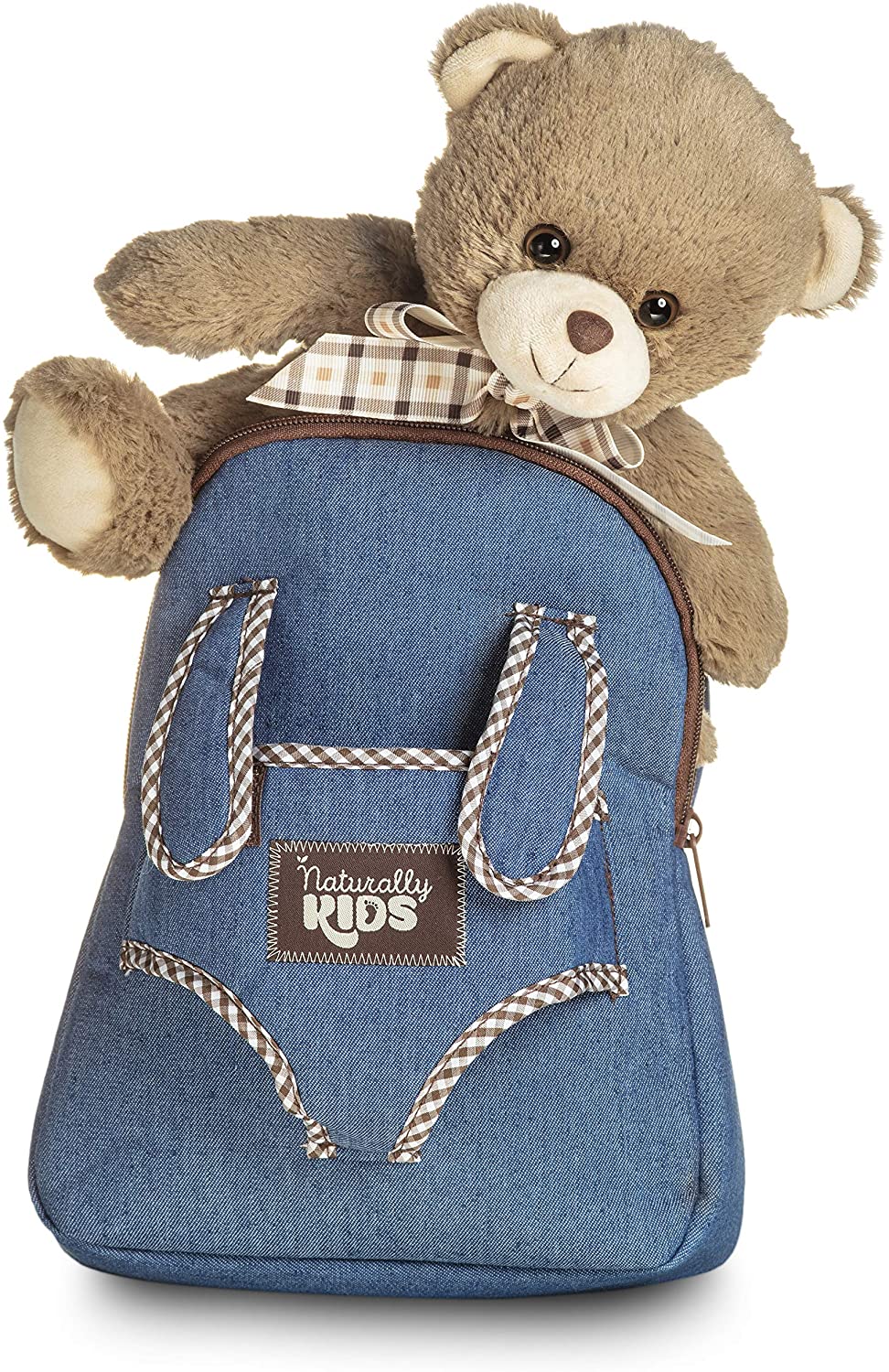 🧸 Toddler Backpack with Plush Teddy Bear Stuffed Toy — SMALL Preschool