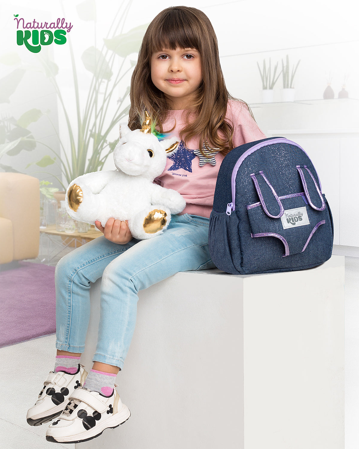  Naturally KIDS Unicorn Backpack, Unicorn Toys for