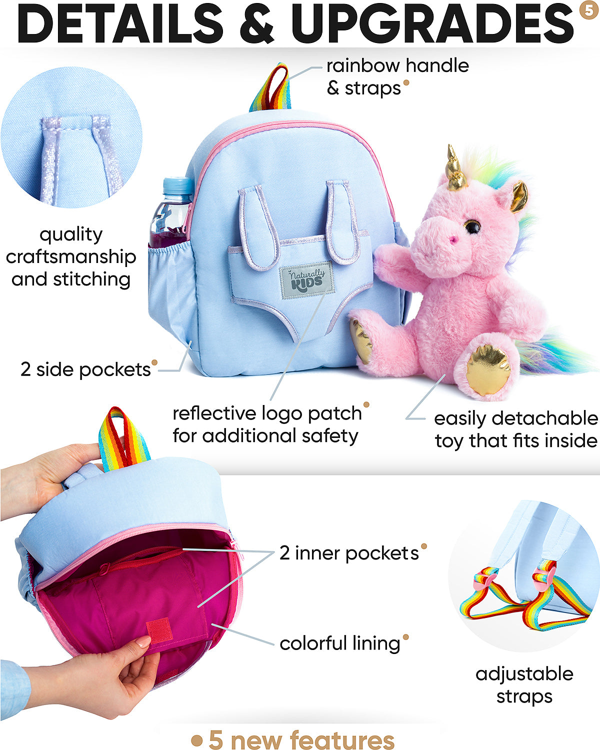 🦄 Kids' Unicorn Backpack & Plush Unicorn Toy — MEDIUM
