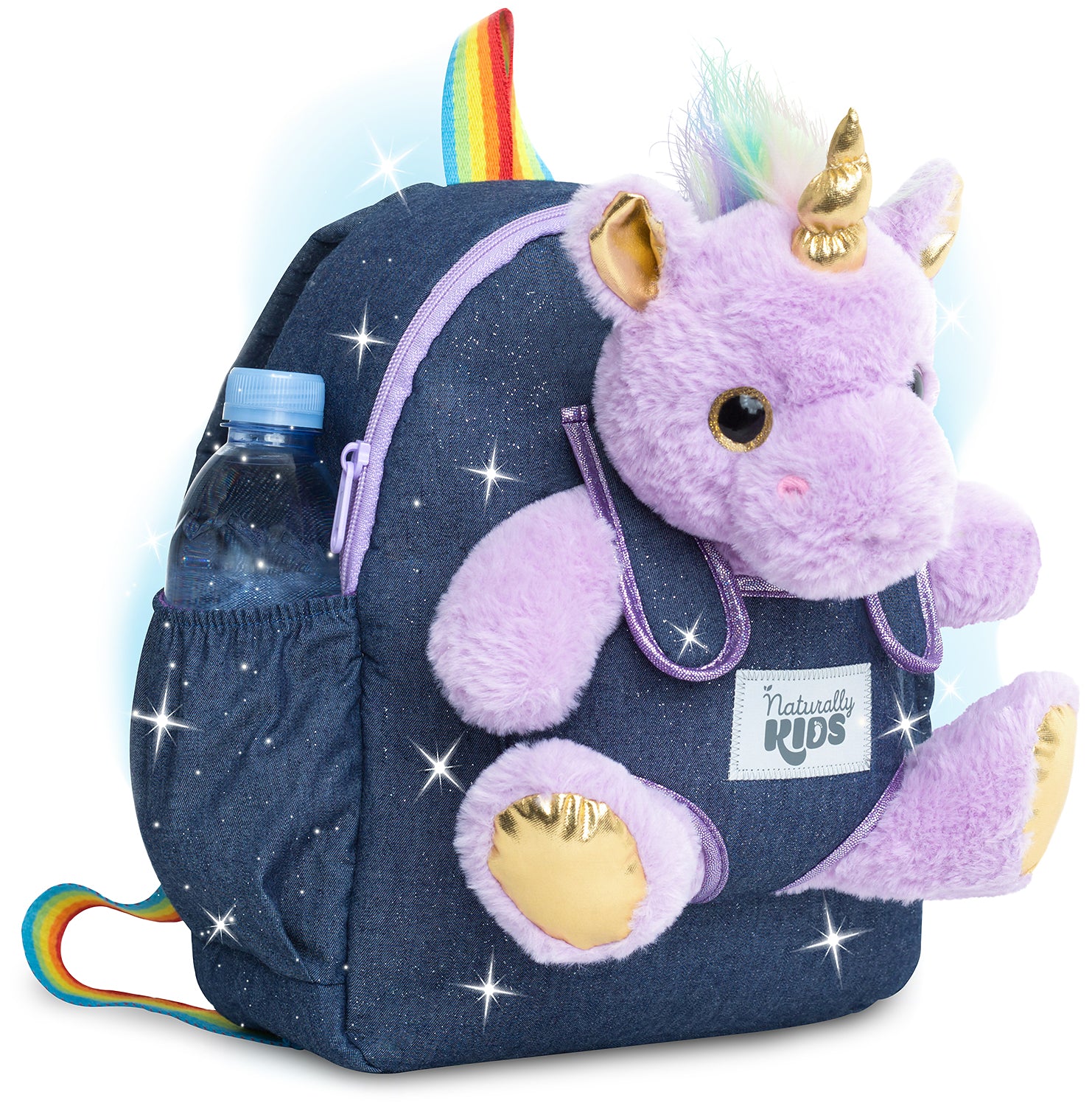 🦄 Kids' Unicorn Backpack & Plush Unicorn Toy — MEDIUM – 🦖 Naturally KIDS  backpacks with plush dinosaur toys & unicorn gifts 🦄